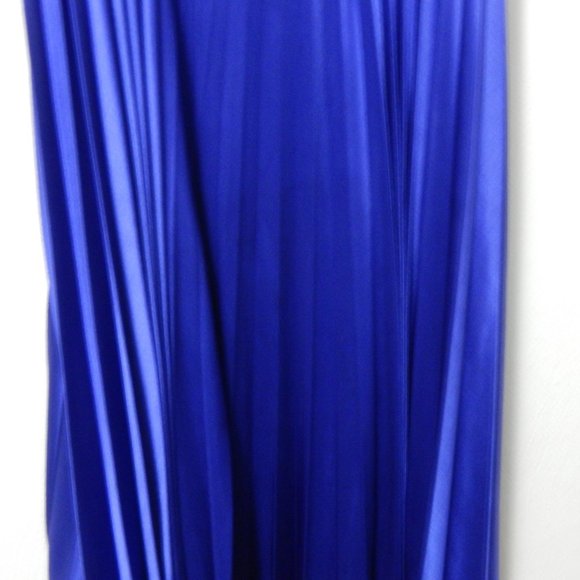 My Michelle Silky Blue Strappy Dress L - Picture 3 of 7